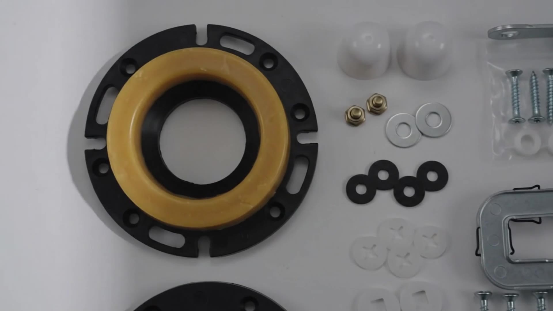 Toilet Flange with Wax Ring Kit for 3 or 4 Inch Pipes