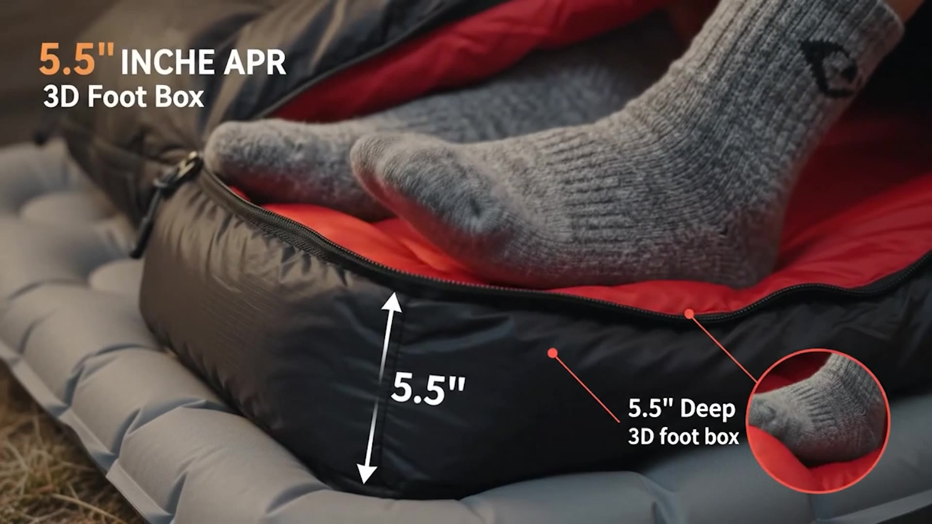 QEZER Down Sleeping Bag for Adults, 600 Fill Power Ultralight Backpacking