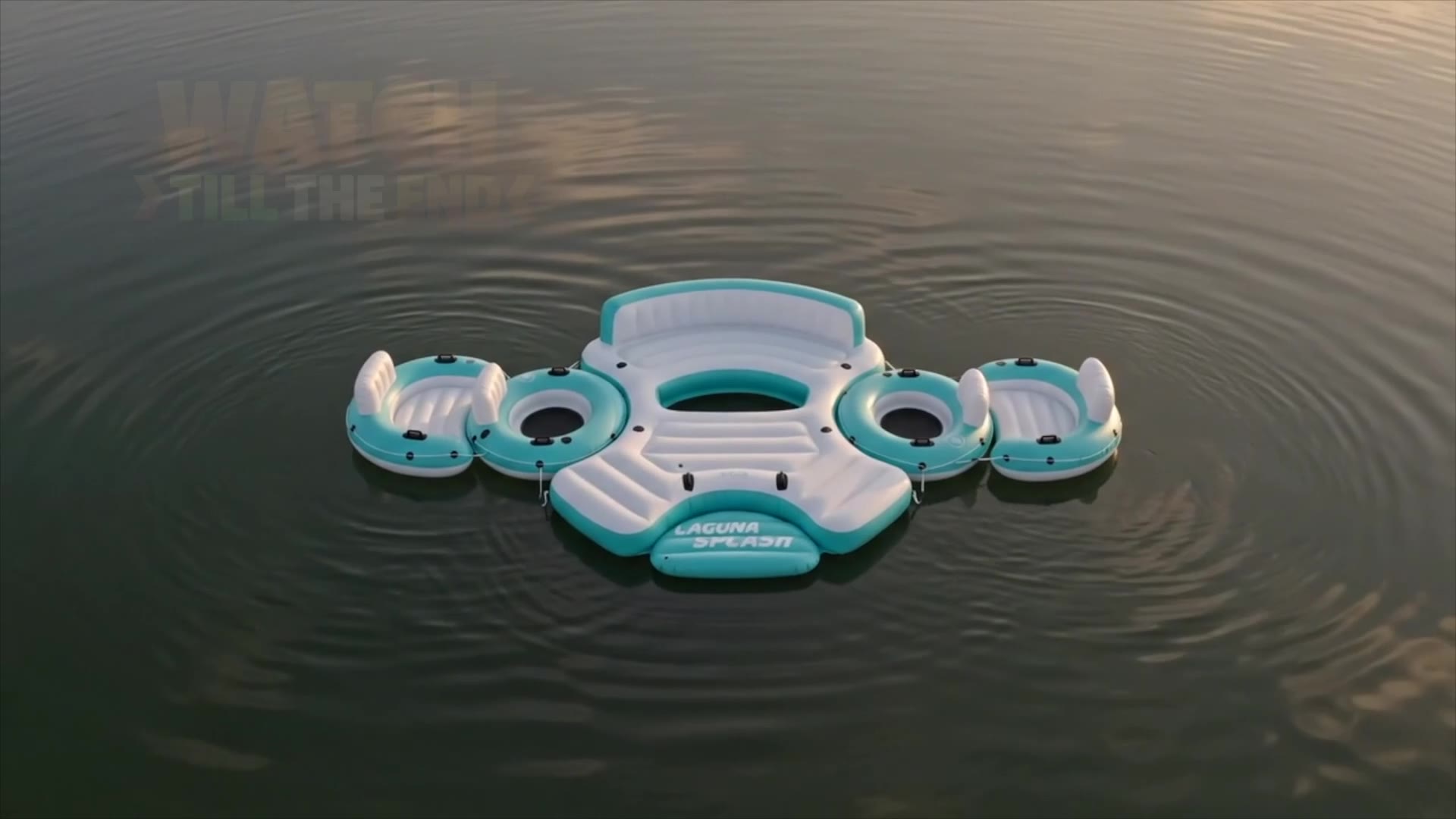 Intex Laguna Splash Island Outdoor Floating Water Raft