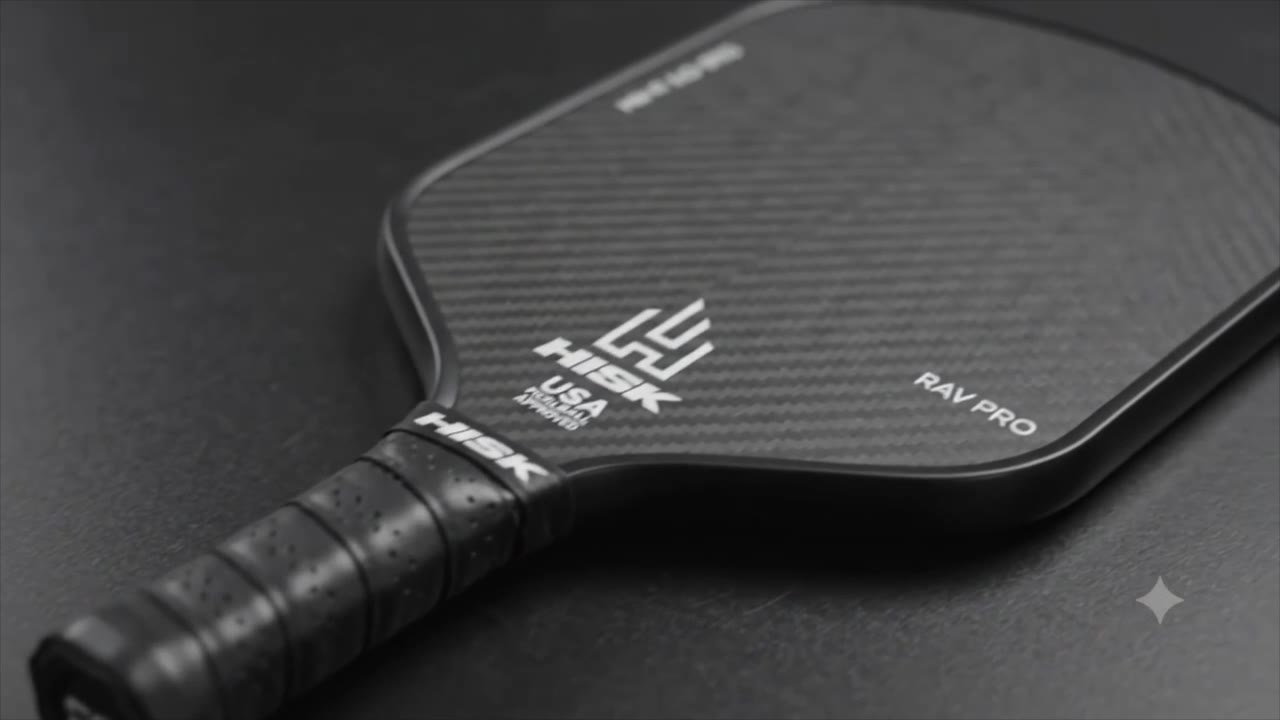 RAV PRO Pickleball Paddle - Ultimate HIGH END 16mm Japanese Toray T700 Raw Carbon Fiber CFS w/Excellent GRIT Roughness Texture, Aero Dynamic Curve, USAPA Approved, Non Slip Grip