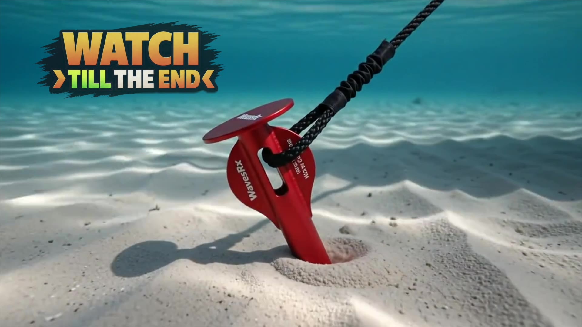 WAVESRX Patented Aluminum Spike Beach Anchor, PWC/Jet Ski/Sand Anchor