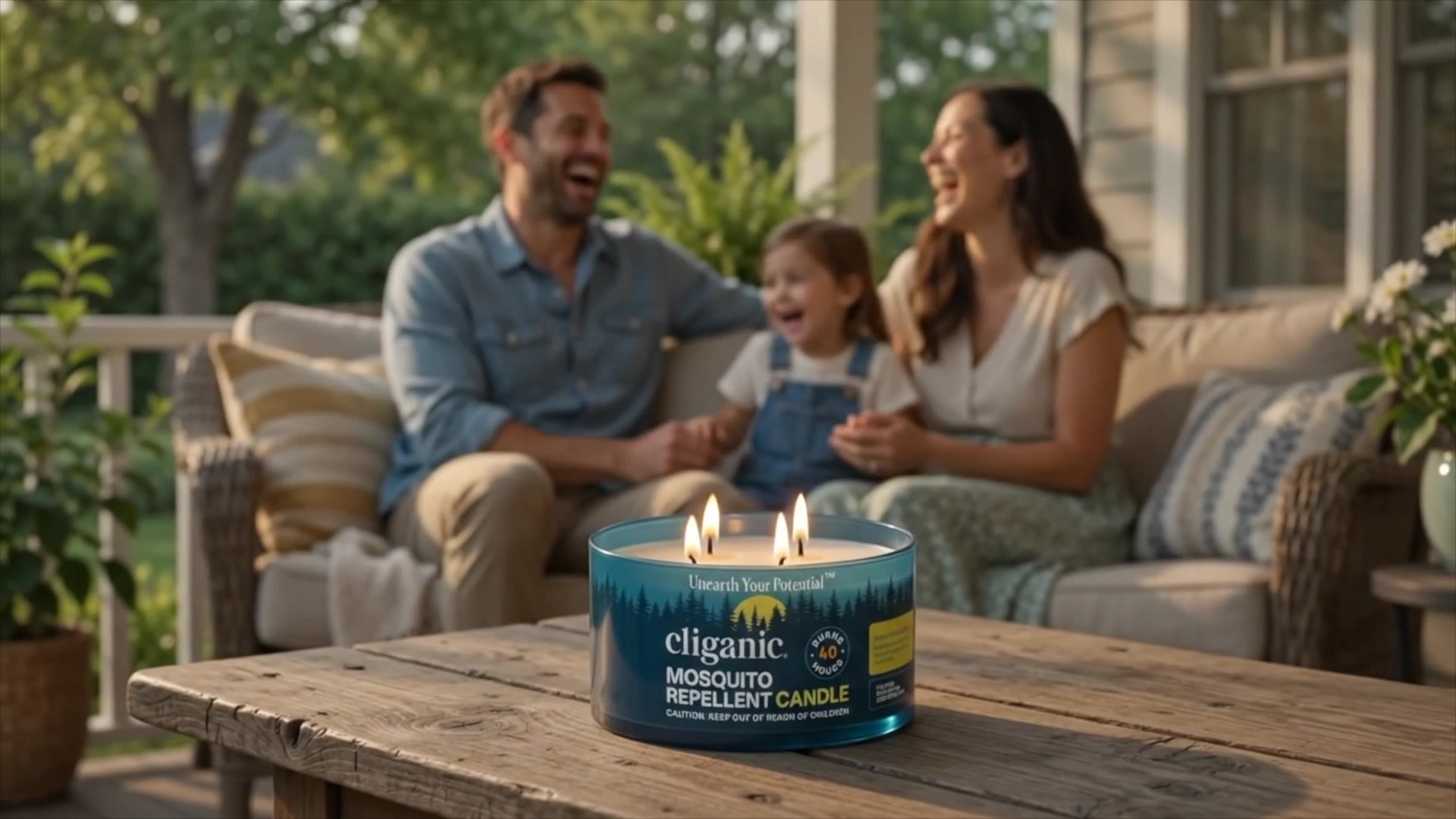 Cliganic Natural Mosquito Repellent Candle
