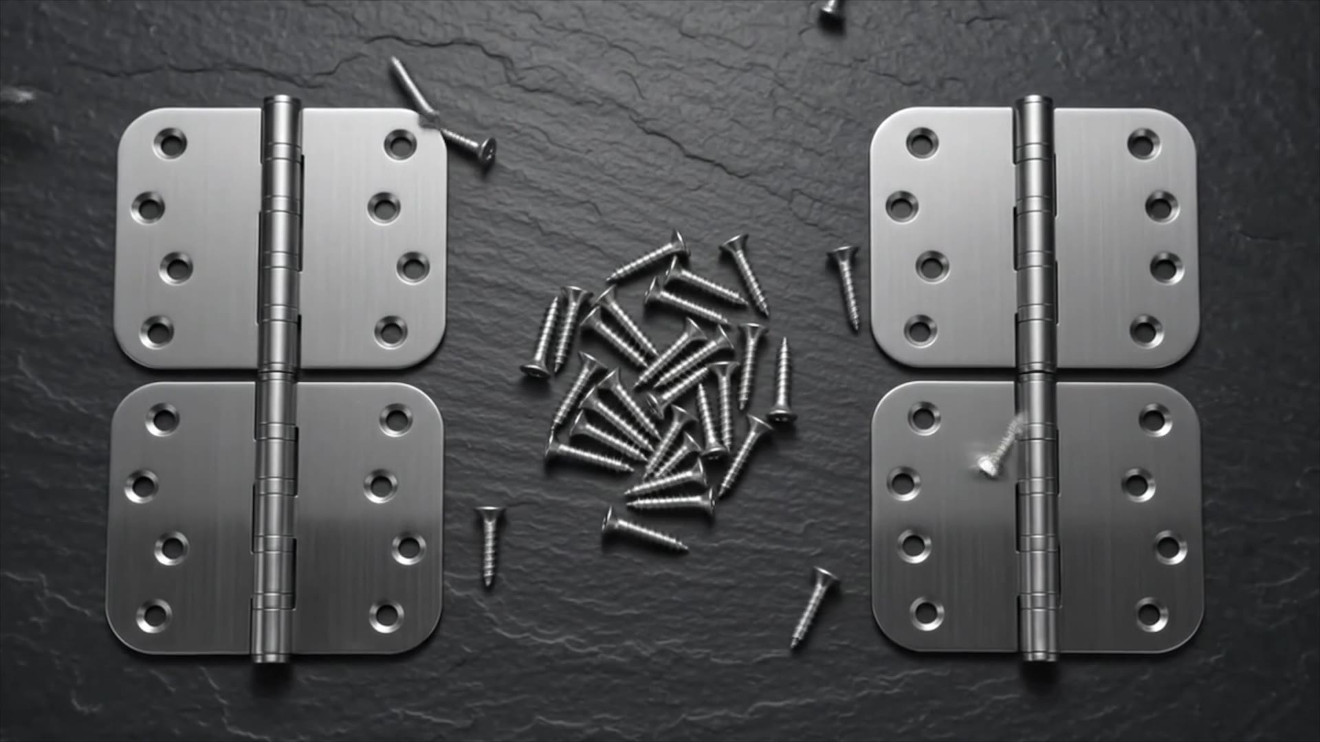 KOLET Ball Bearing Door Hinges, 4x4 Inches, 6 Pack