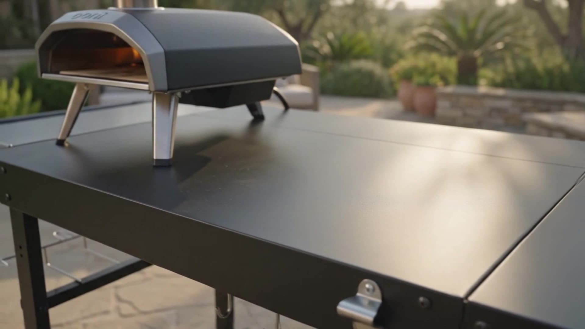 EUTRKei Grill Table Pizza Oven Table for Ooni Ninja Blackstone