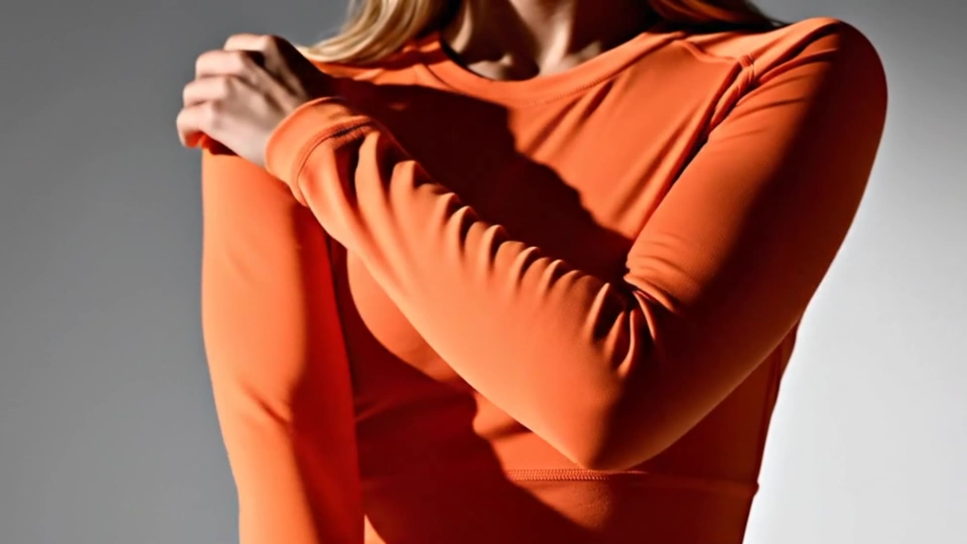 Zeagoo Long Sleeve Fitted Crop Top