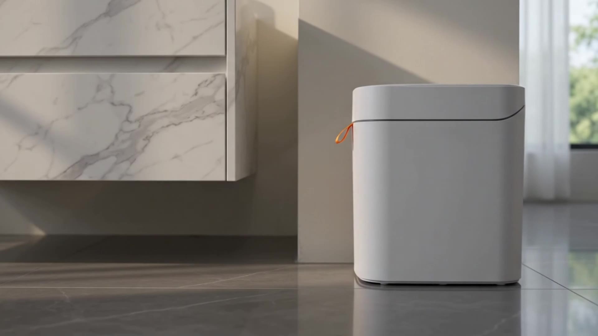 Automatic Bathroom Trash Can with Lid, 3.5 Gallon Motion Sensor